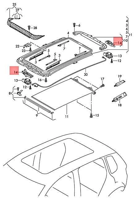 Genuine SKODA VW SEAT Superb Yeti 1 Set Attachment Parts 7N0898302 