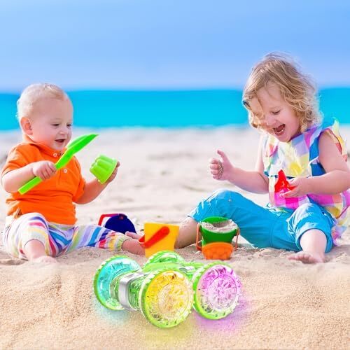 Amphibious Remote Control Car Boat for Kids, 4WD Gesture RC Car with Green