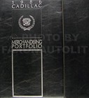 1986 Cadillac Merchandising Portfolio Dealer Showroom Album Data Book Upholstery