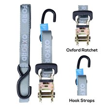 Oxford Ratchet Hook Motorcycle Motor Bike Travel Tie Down Straps