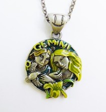 Collier GEMINI FAERY Zodiaque Fée Jody Bergsma signe astrologique pendentif fée