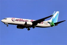 Postcard Airline CARIBBEAN AIRLINES Boeing 737-8BK 9Y-PBM CC7.