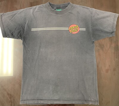 Vintage Santa Cruz Skateboarding T-Shirt M Black Classic Dot Vintage Santa Cruz Skateboarding T-Shirt M Black Classic Dot