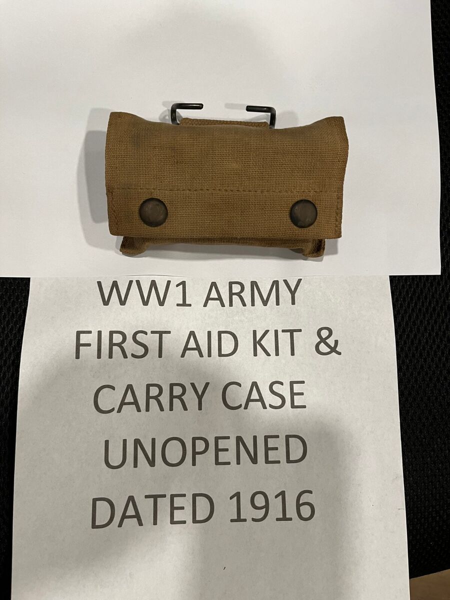 WORLD WAR 1 MILITARY ISSUE FIELD GEAR FIRST AID KIT | eBay WORLD WAR 1 MILITARY ISSUE FIELD GEAR FIRST AID KIT | eBay