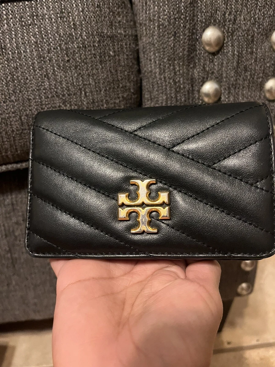 Tory Burch Kira Chevron Medium Slim Wallet , Pre-owned Excellent | eBay
