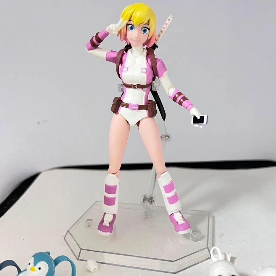 Medicom MAFEX 071 Gwenpool Action Figure Marvel Comics Collectible Japan No Box - Image 2 of 4