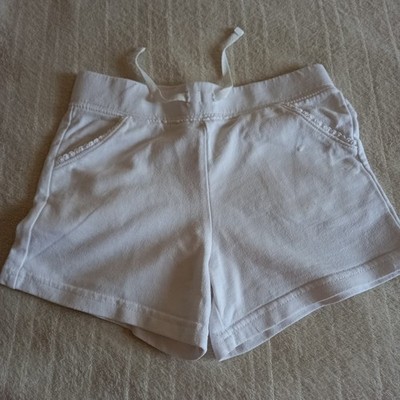 Carter s Mädchen weiße Baumwollshorts   Größe 7 Jahre   100 % Baumwolle   Taschen