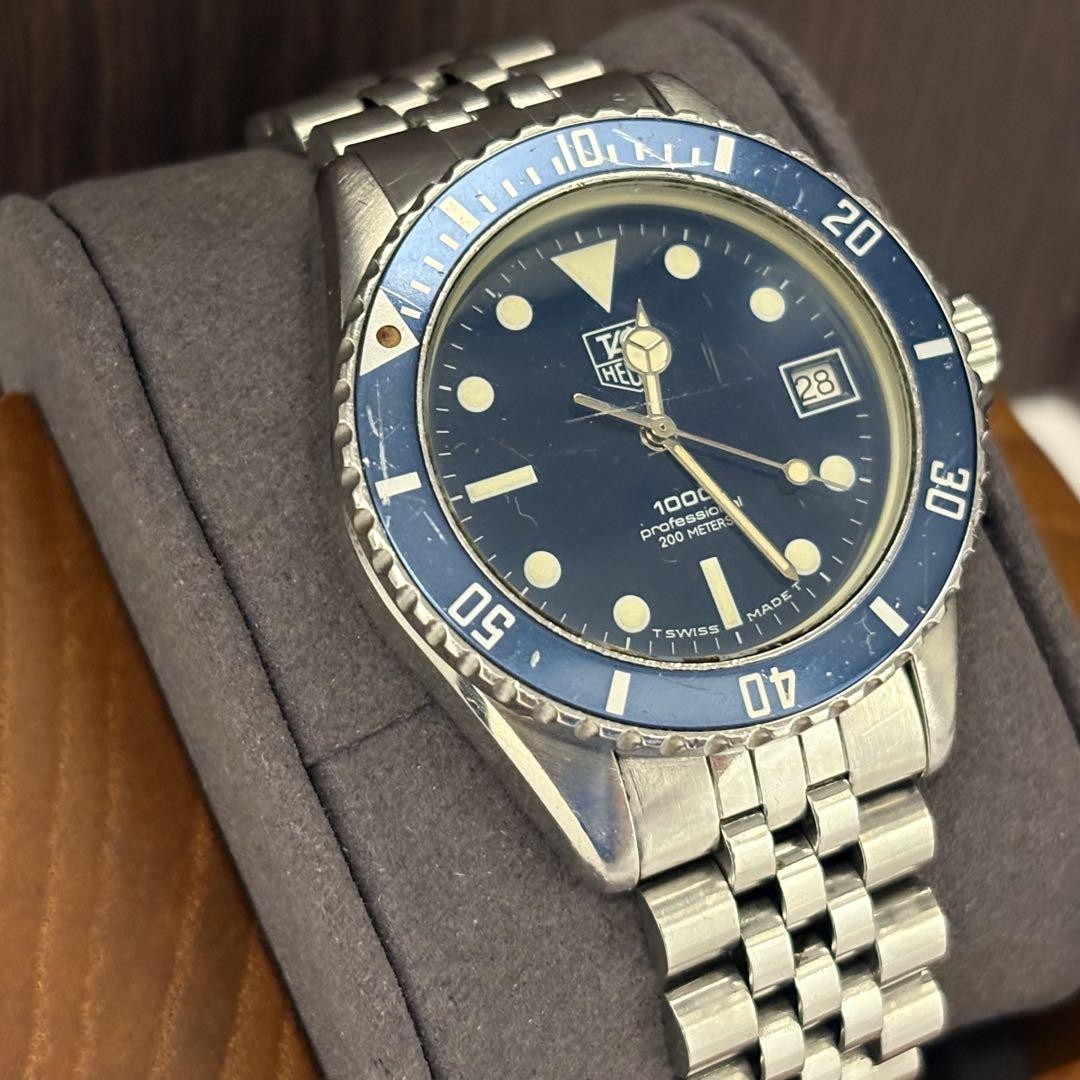 タグ ホイヤー 1000 200ｍ ビンテージ　980.613 TAG Heuer 1000 Blue Men's Watch - 980.613B for sale online