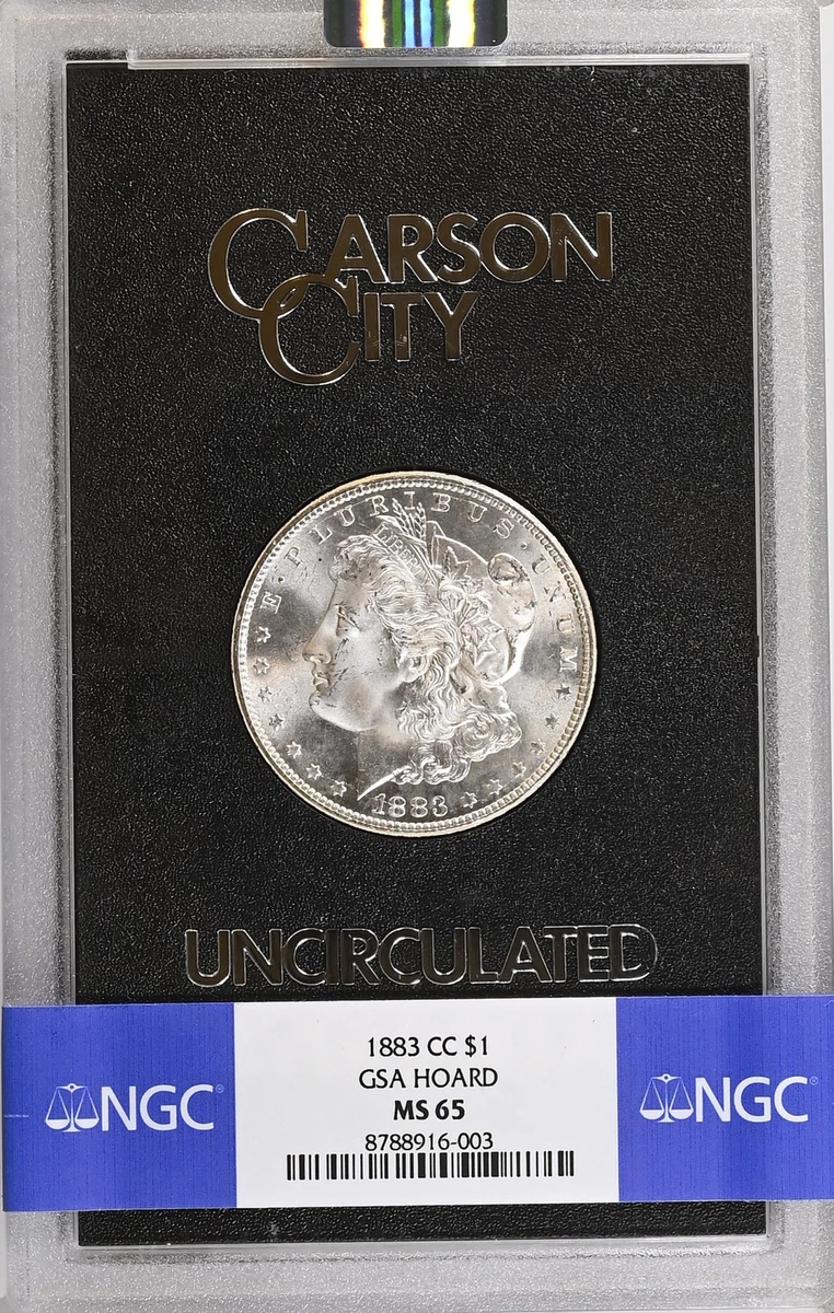 Carson City Grade MS 65 1883 Year Morgan US Dollars (1878-1921