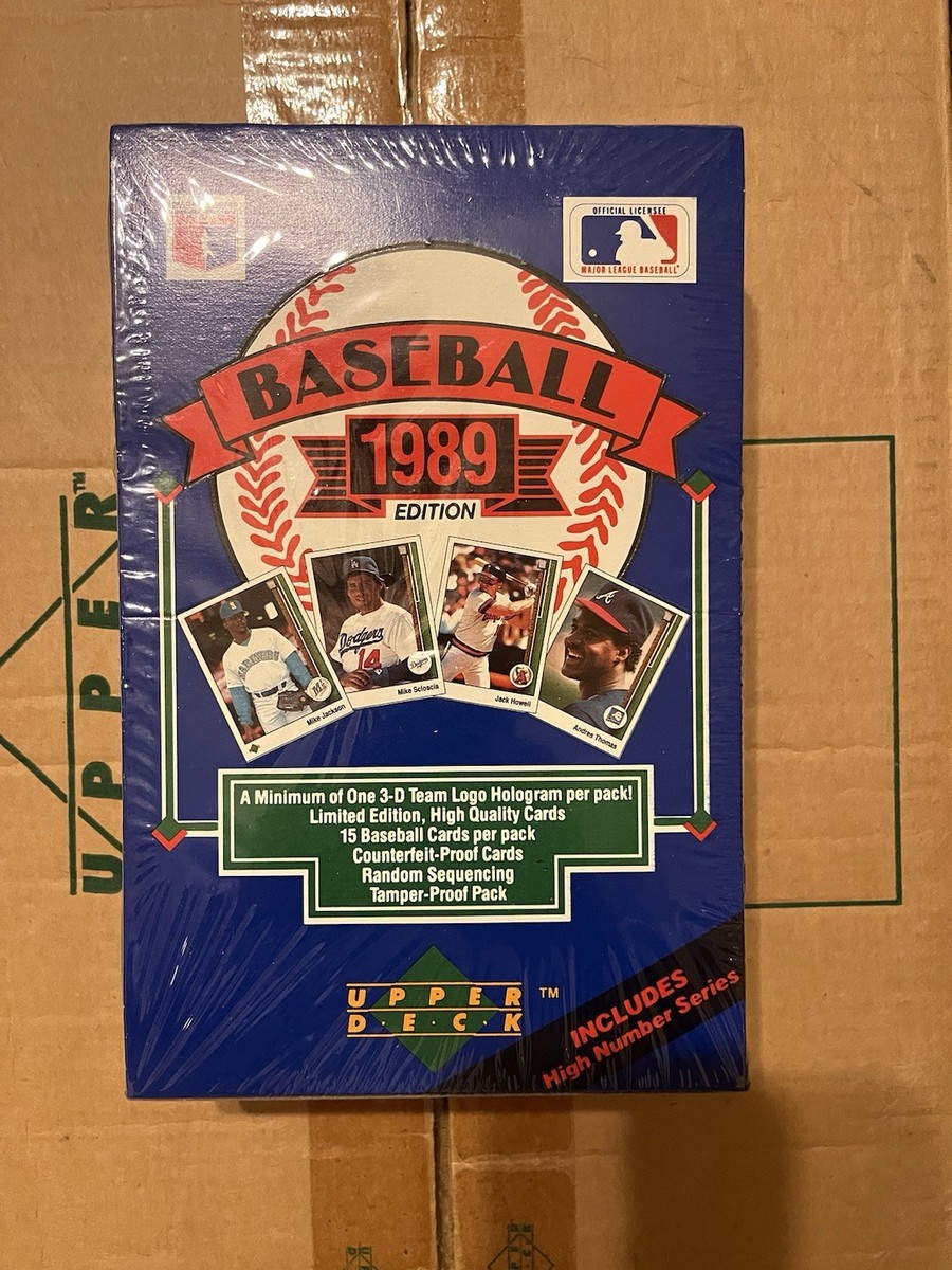 1989 Upper Deck Baseball High Number Series Wax Box Ken Griffey JR