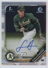 2019 Bowman Draft Chrome Draft Pick Auto Logan Davidson #CDA-LD Auto 1my2