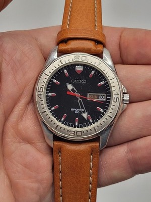 RARE ] 40MM Vintage Seiko Sports 50 7n43-8820 JAPAN Black Dial | eBay