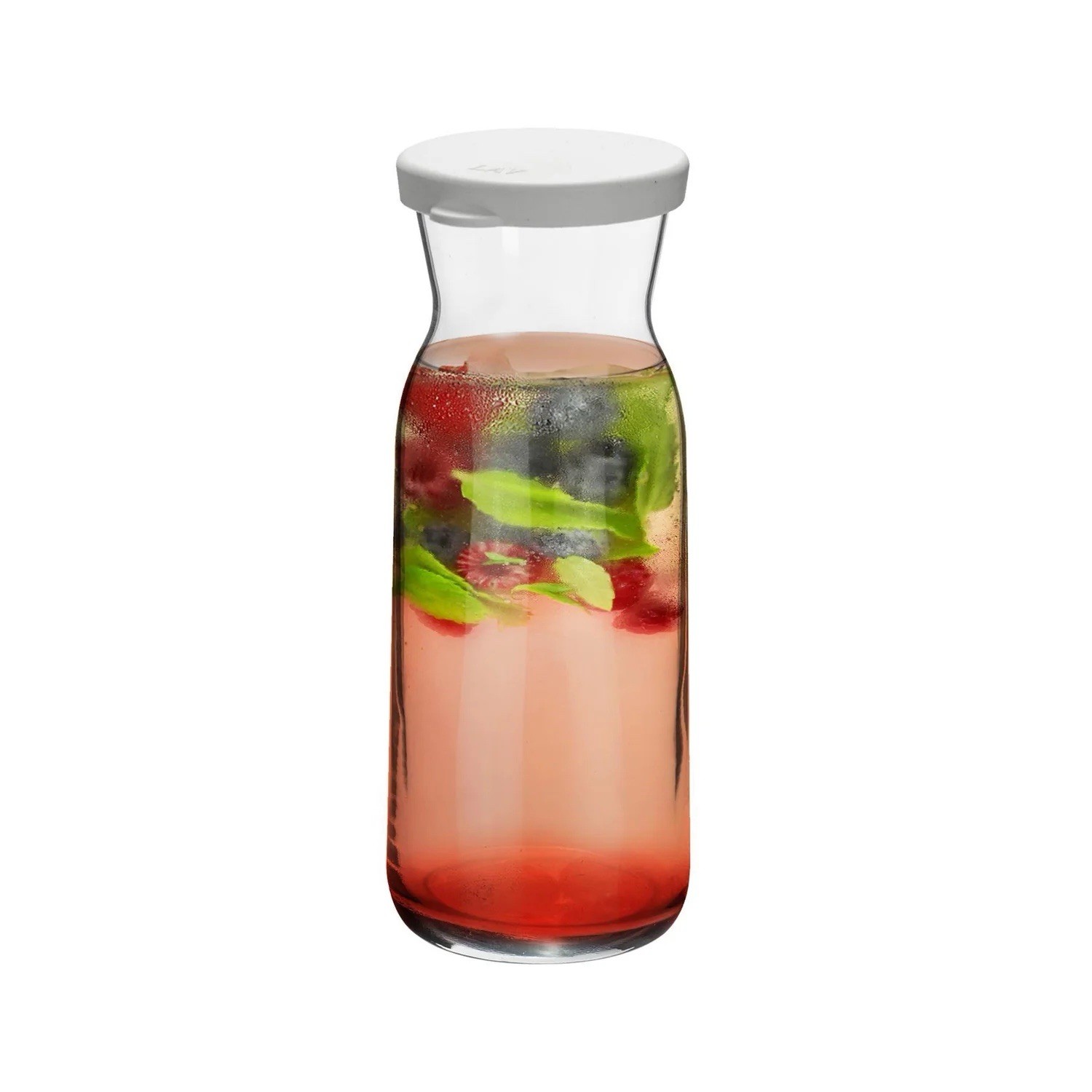Brocca Carafe Bottle 700ml Clear Glass Wine Pitcher Water Milk Decanter With Lid