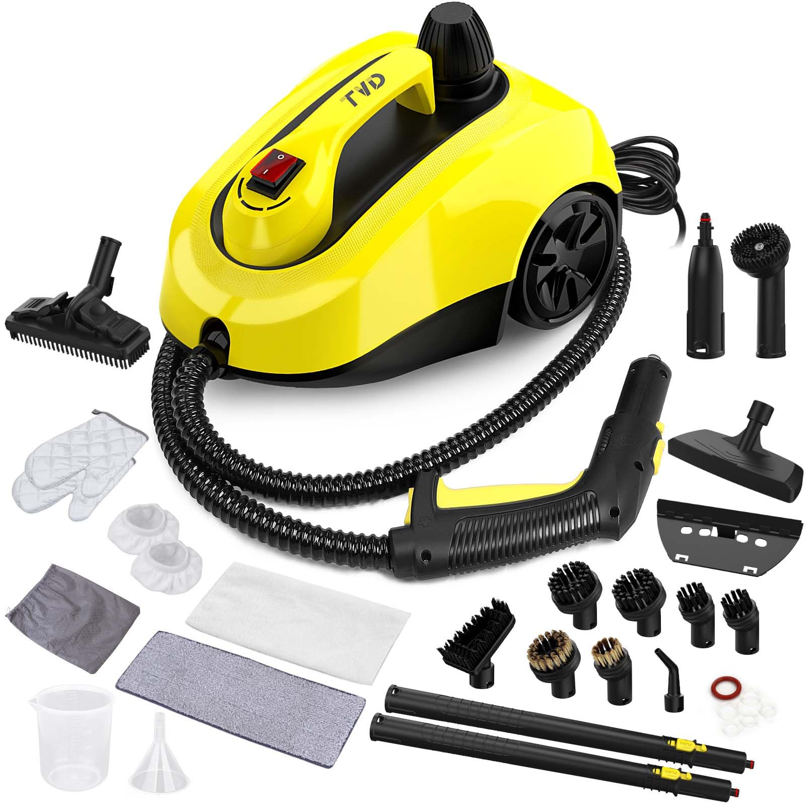 Heavy Duty Steam Cleaner with 26 Accessories and Steam Mop Function-image