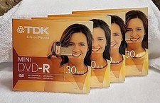 Mini DVD- R Disks Camcorder Video Recordable 1.4 GB 8cm Lot Of 4 NEW 