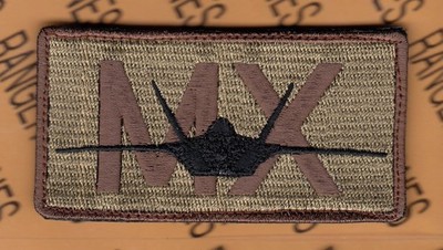 USAF Air Force F-22 RAPTOR MX Maintenance Duty ID Tab ~3.25'' w/ Hook patch c/e