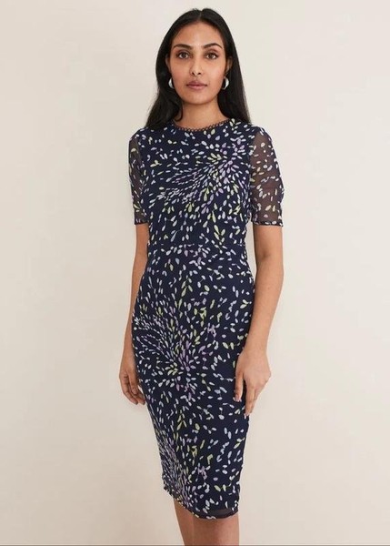 Women Phase Eight Dress Navy  M