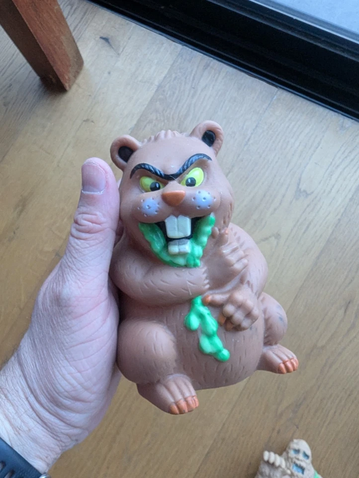 COMPLETE Goosebumps 1996 Pizza Hut Puppets (Slappy, Cuddles, Mud Monster, Mummy) - image 3 of 4