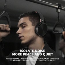 Bluetooth Kopfhörer Over Ear Kabellos mit Mikrofon HiFi Stereo Wireless Headset – Bild 2