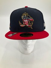 JUPITER HAMMERHEADS NAVY USA DETAIL NEW ERA 59FIFTY FITTED HAT SIZE: 7 5/8
