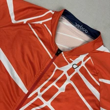 Velocio Mens Block Print Special Edition YKK Camlock Cycling Jersey Size L
