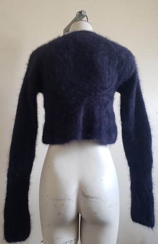 Fenn Wright Manson Womens Angora Blue Crop Sweater M Pre-Owned - Picture 10 of 10