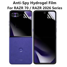 Privacy Hydrogel Film For Motorola RAZR 70 Ultra 2026 Anti-Spy Soft Protector