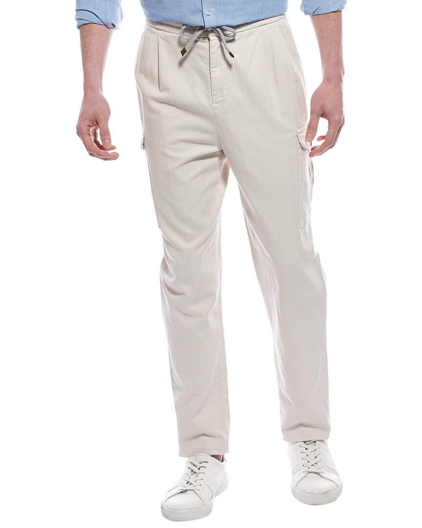 Мужские брюки из льняной смеси Brunello Cucinelli Easy Fit 48 105390₽