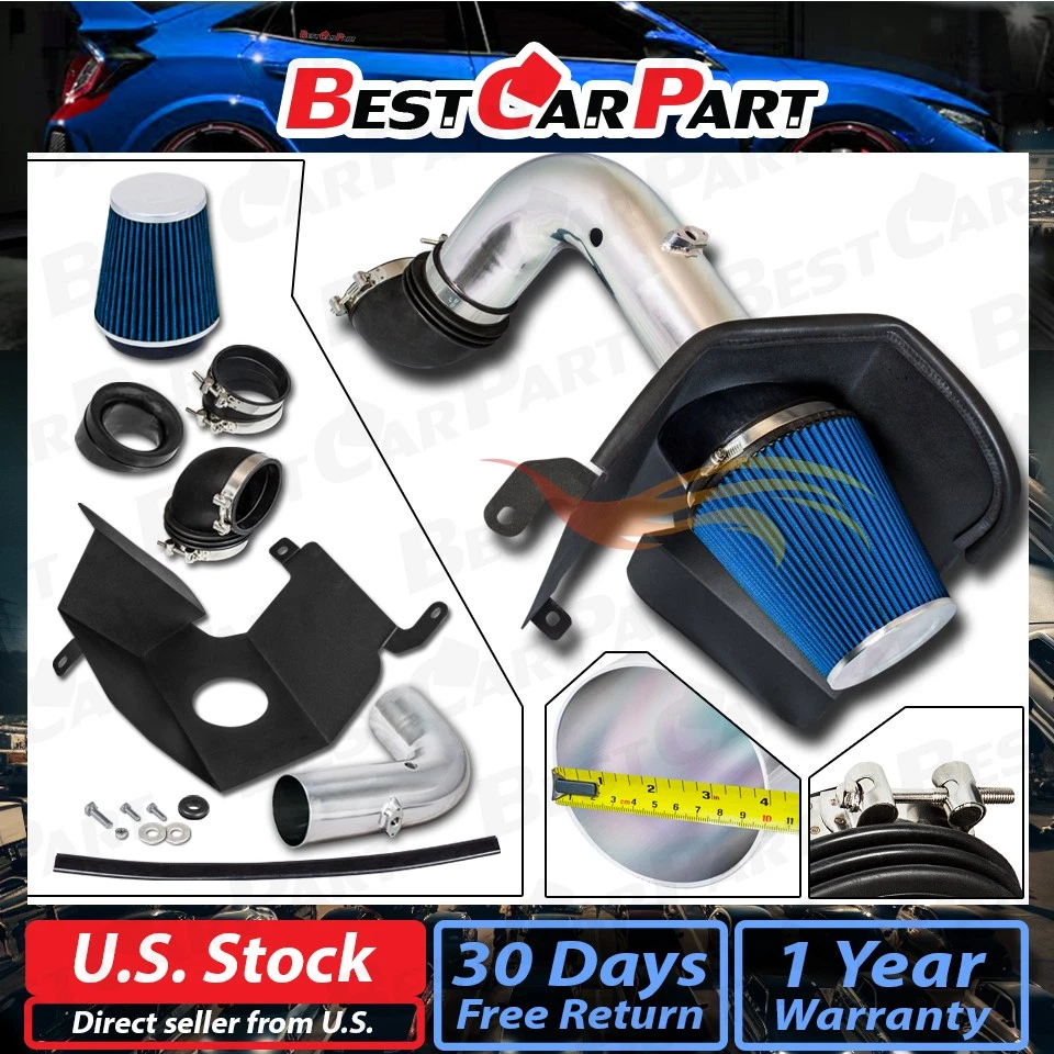 BCP BLUE 03-07 Dodge Ram 2500 3500 5.9 L6 Diesel Heat Shield Cold Air Intake Kit - Image 2 of 4