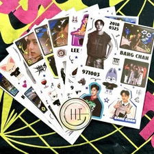 Stray Kids SKZ & Rock Star Album Exclusive Sticker Sheet Set Of 8 | Kpop Korea