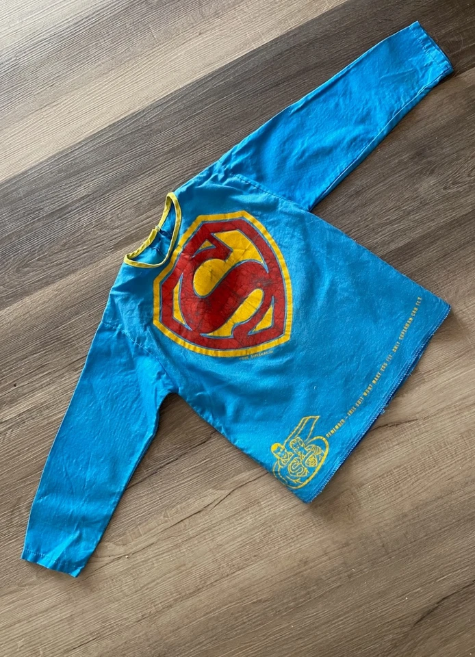 1970-е Супермен Хэллоуин костюм или реквизит без маски Sz 6T - Изображение 2 из 4