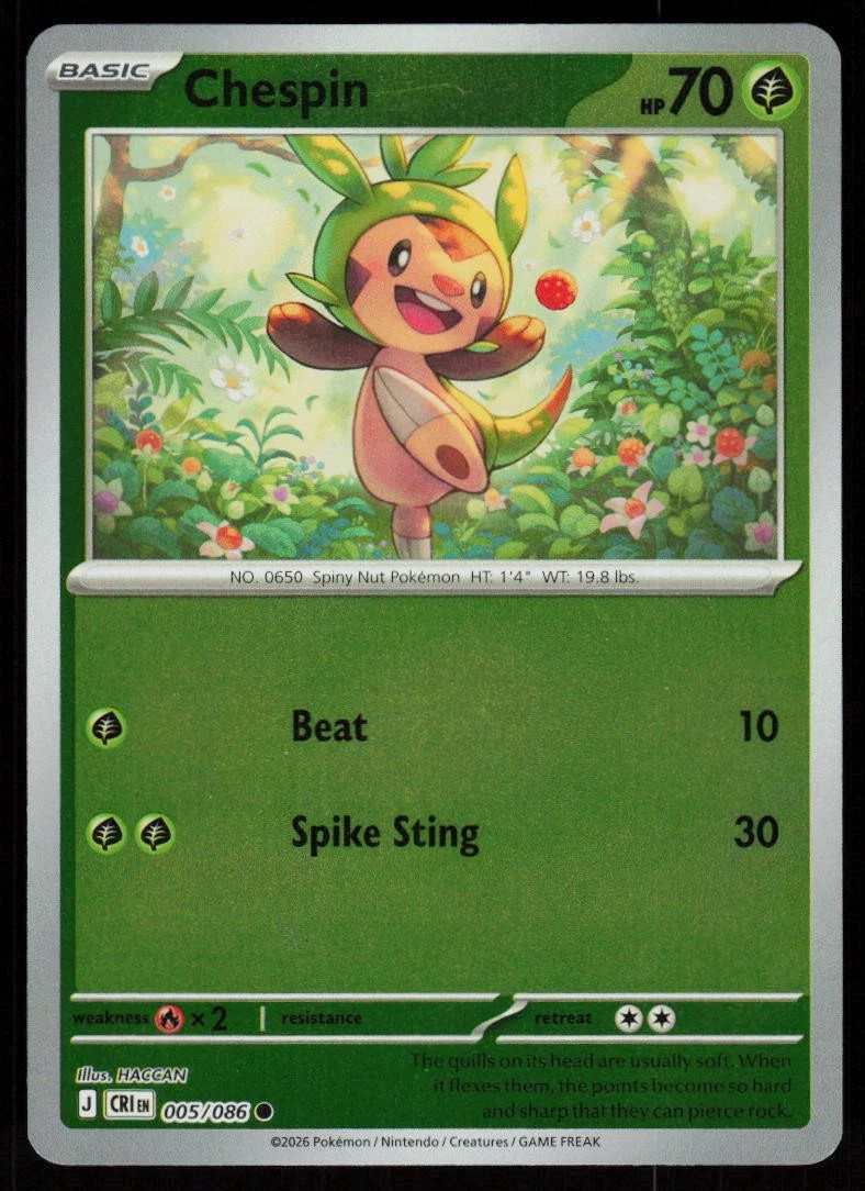 chespin pokemon card value - (7/162) - XY Breakthrough Grass Grass What is the value of