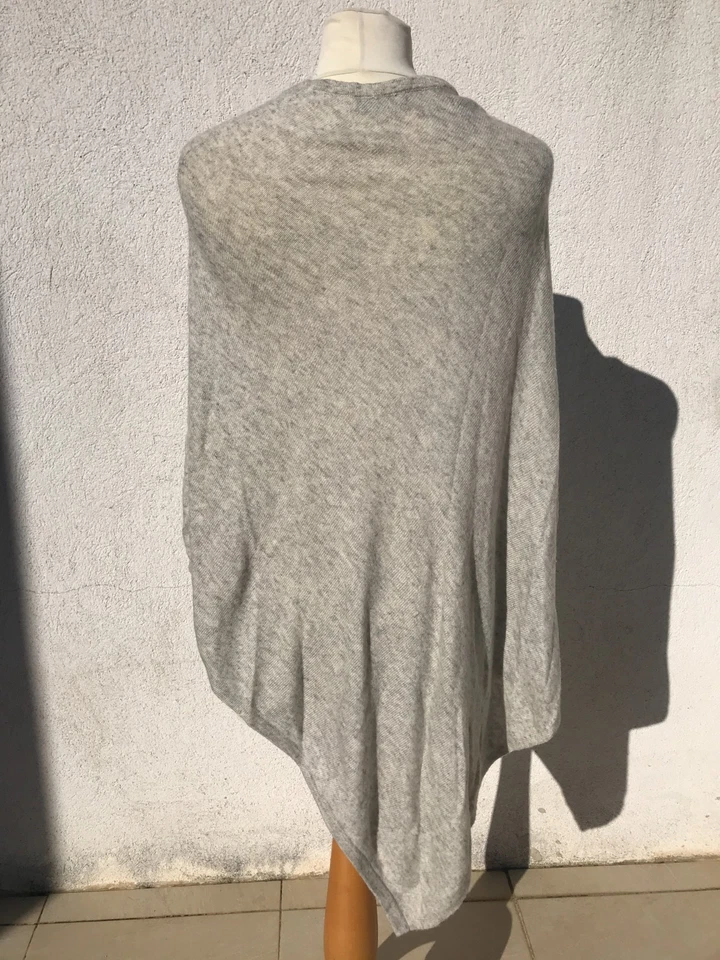 Splendide et original pull cape poncho 100 % cachemire T. unique - Photo 4/4