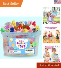 80 Count Colorful Mochi Squishies - Perfect Sensory Toys for Fun Learning