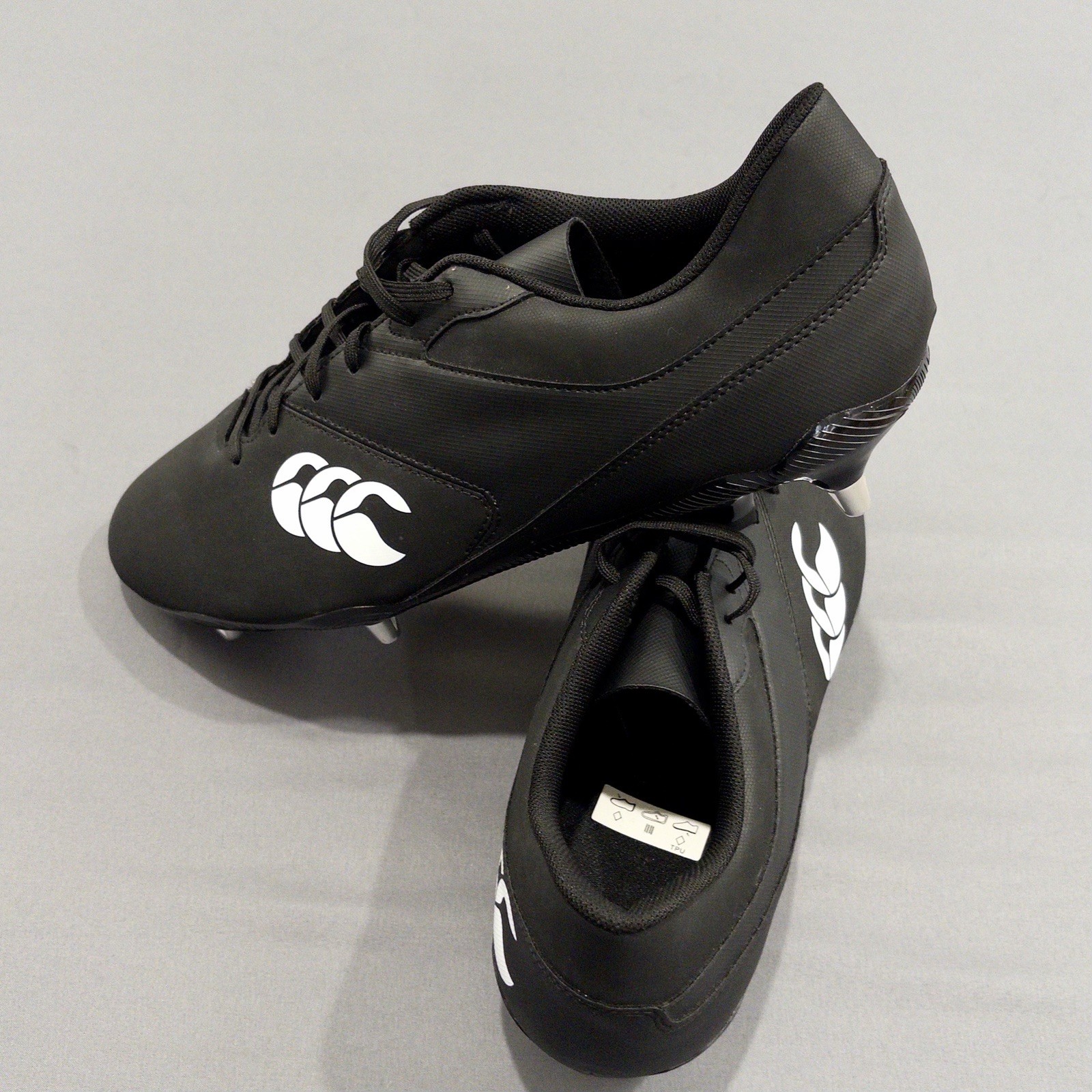 Canterbury Phoenix Raze SG Rugby Boots Black Soft Ground Football Cleats