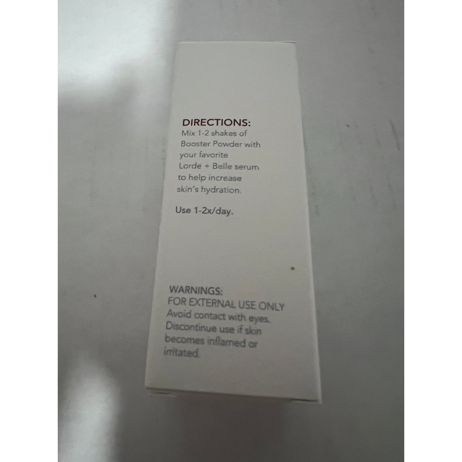 NEW IN BOX Lorde + Belle Hydra-Max Booster Powder Hydration Enhancer