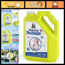 Non-Toxic Bubble Solution Refill 67 oz - Pre-Mixed Bubble Liquid for Fun Bubbles