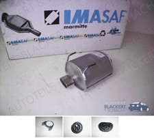 IMASAF Auspuff Endtopf für Fiat/Lancia 500+Cabrio+Ypsilon 1.3D Multijet |+Blende