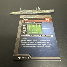 Axis Allies War at Sea TASK FORCE Yahagi 58/60 with card