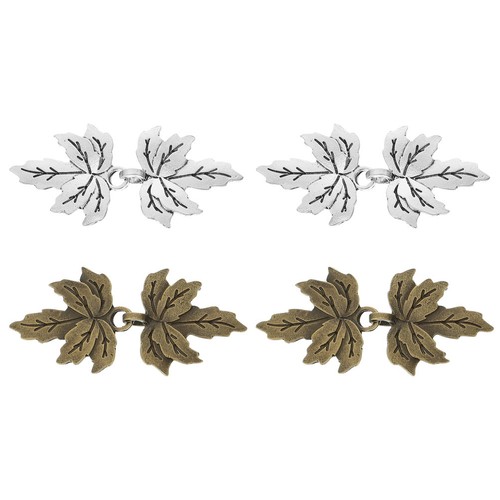 8 par Klamra stopowa Klamra w kształcie klonu Vintage Kołnierz Guzik Kostium Przycisk - Zdjęcie 8 z 12