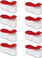 8PCS Toilet Seat BumpersToilet Lid Seat Buffer Spacers with Strong Adhesive Univ