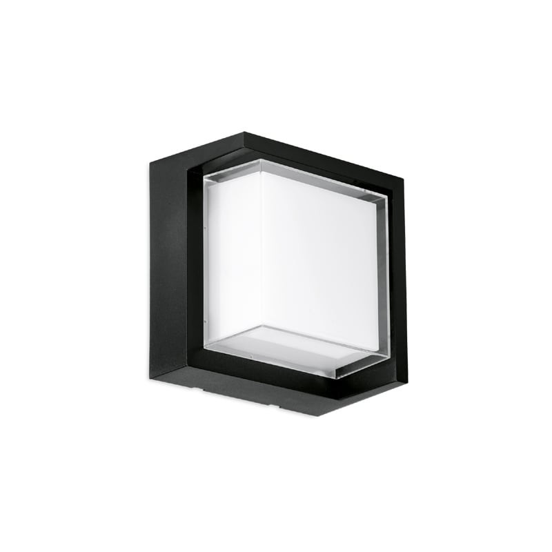 Aurora Enlite 10W IP65 CCT Square Cowl LED Bulkhead Black