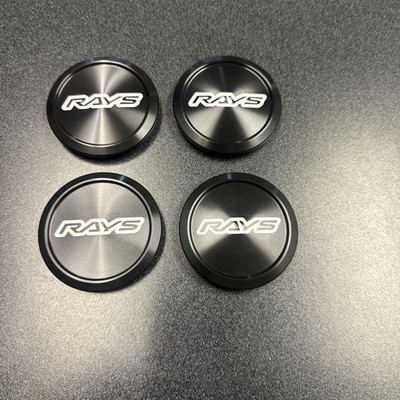 Volk Racing Rays ZE40/TE37 Ultra Center Cap STD Low O-Ring Type Black -white JDM