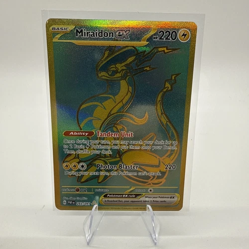 2024 Pokemon Scarlet & Violet Paldean Fates Miraidon ex #243/091