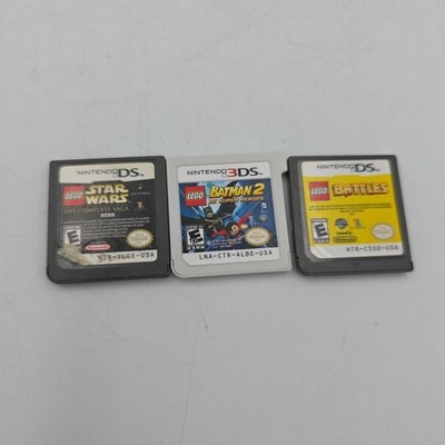 Nintendo LEGO DS Games Lot Of 3 Games Star Wars,Battles,Batman 2