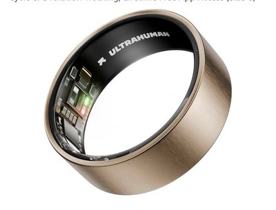 Ultrahuman Ring AIR Smart Ring -Track Sleep, HRV & Stress,No Subscription Size 6