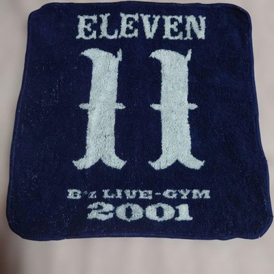 B'z LIVE-GYM 2001 ELEVEN Mini Towel Navy White Logo Concert Accessory