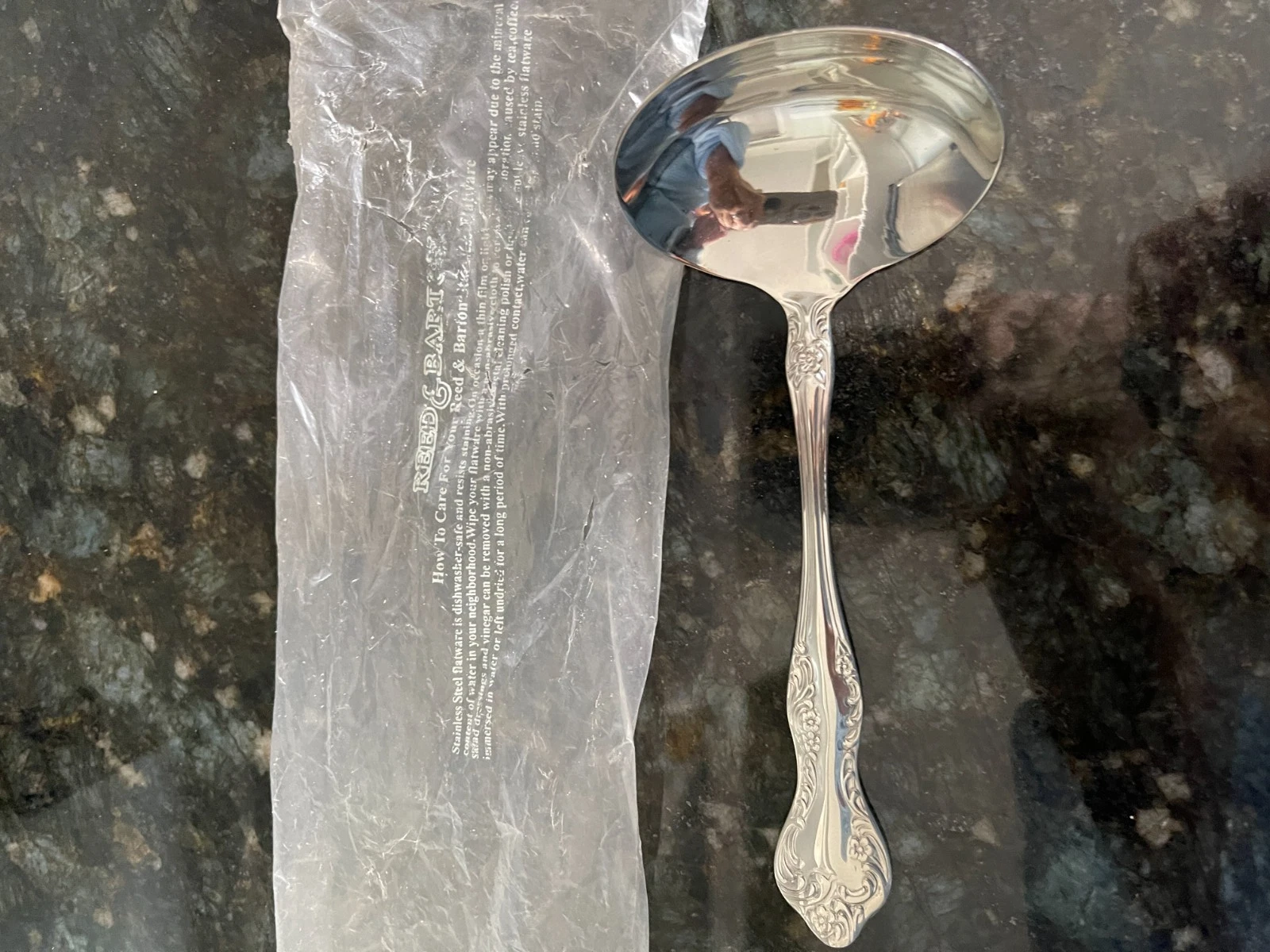 REED & BARTON WISTERIA GRAVY SAUCE CONDIMENT LADLE New