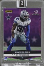 2016-17 Panini Instant NFL NFC East Champions Purple 2/10 Brandon Carr #594 1m1a