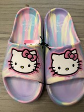 Hello Kitty Girls Womens Slippers Slides Multiple Sizes NWT